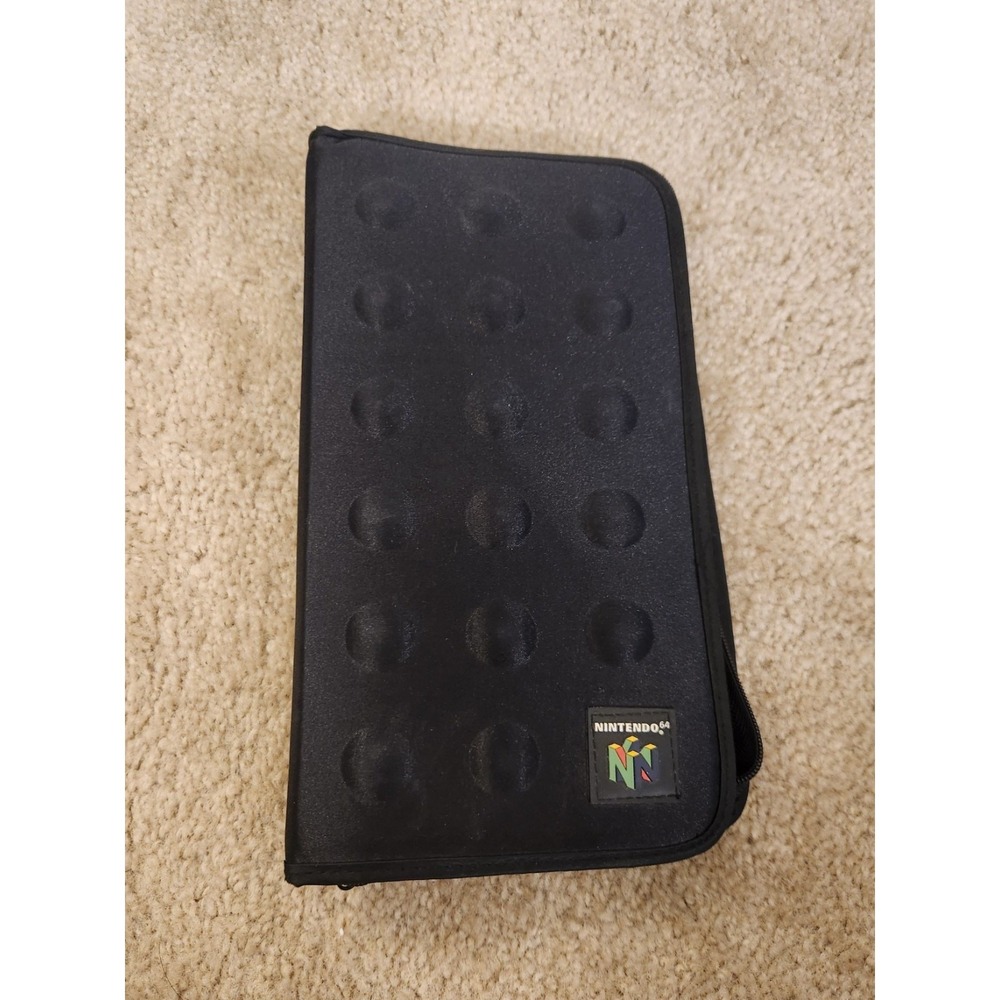 Nintendo 64 (N64): Authentic Vintage 6-Game Cartridge Zippered Travel Case